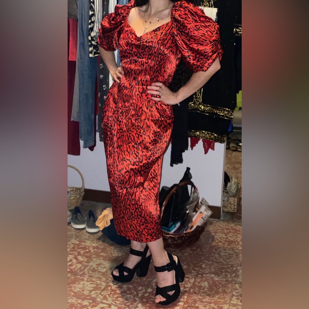 Vintage Beauty Red Dress Medium